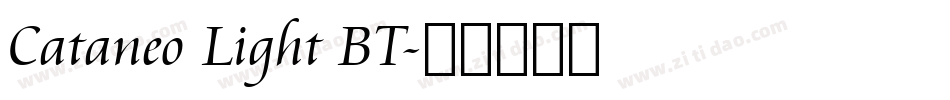 Cataneo Light BT字体转换